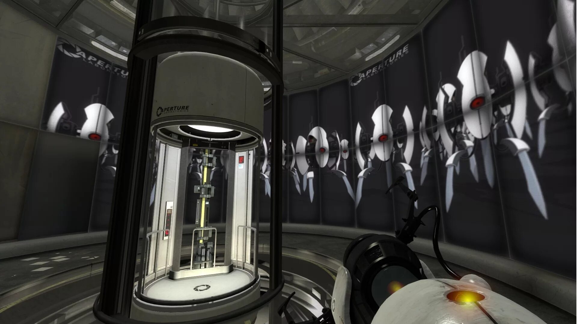 Portal final. Портал 2 скрины. Игра Portal 2. Portal 2 компьютеры. Portal 2 Gameplay.