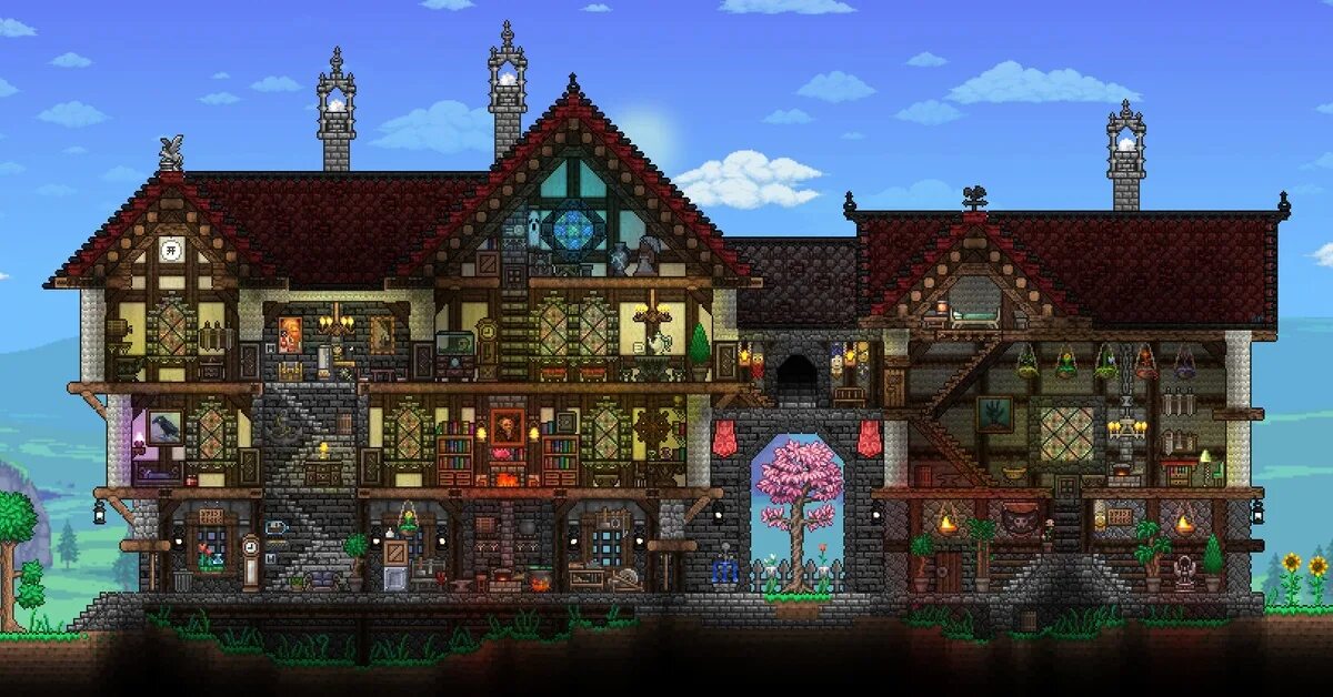 Замок террария. Дом террария 1. Terraria дом в джунглях. Зимний дом террария. Дом в горе террария.