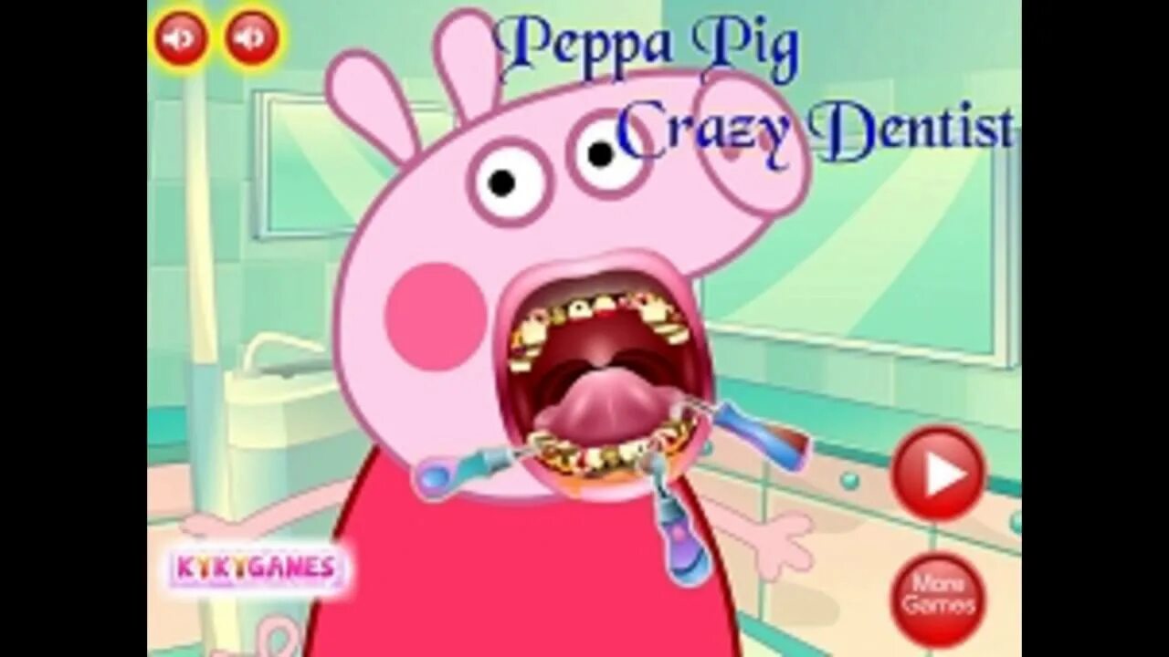 Игра Пеппа. Игра про свинку Пеппу. Пеппа стоматолог. Пеппа у зубного. Играть пепа