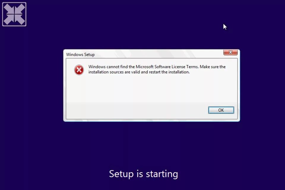 Windows cannot find. Win Server 2012 откат на чистую систему.