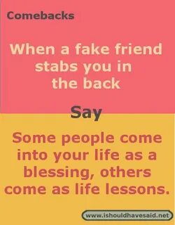 When you come back