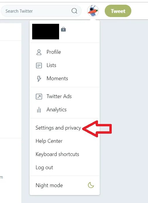 как поменять язык в твиттере