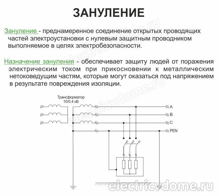 Зануление электрическая схема. Что такое защитное зануление простыми словами. Зануление Pen. Защитное зануление это преднамеренное электрическое соединение.