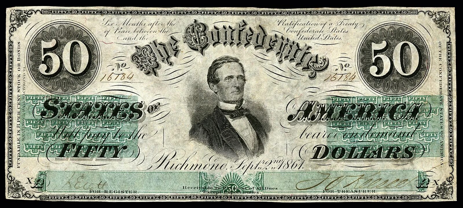 Джефферсон купюра. 50 Долларов купюра. 50 Долларовая купюра. Старинные бумажные деньги. Старые банкноты США.