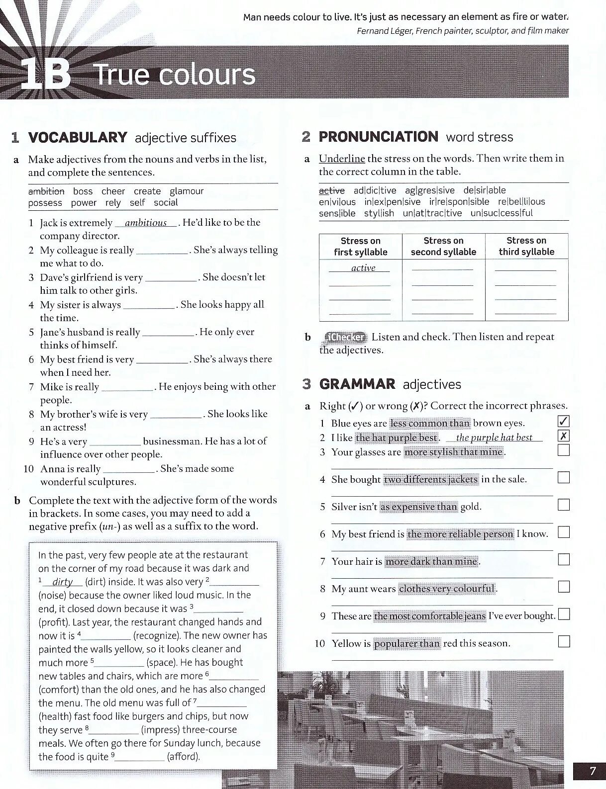 Intermediate plus test. Intermediate plus test