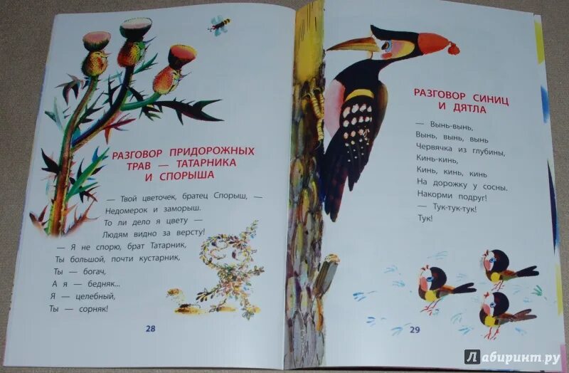 Составить диалог синички и ежика