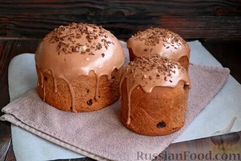 Кулич с шоколадными каплями