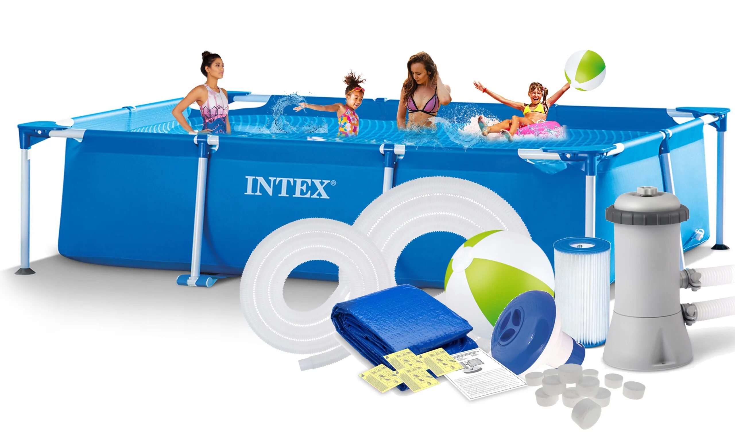 Какой бассейн лучше bestway или intex. 28271 Интекс. Бассейн Intex 260х160х65. Бассейн Интекс 160х 260. Каркасный бассейн Intex 28271 260x160x65.