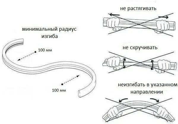 Как соединить неоновую ленту между собой