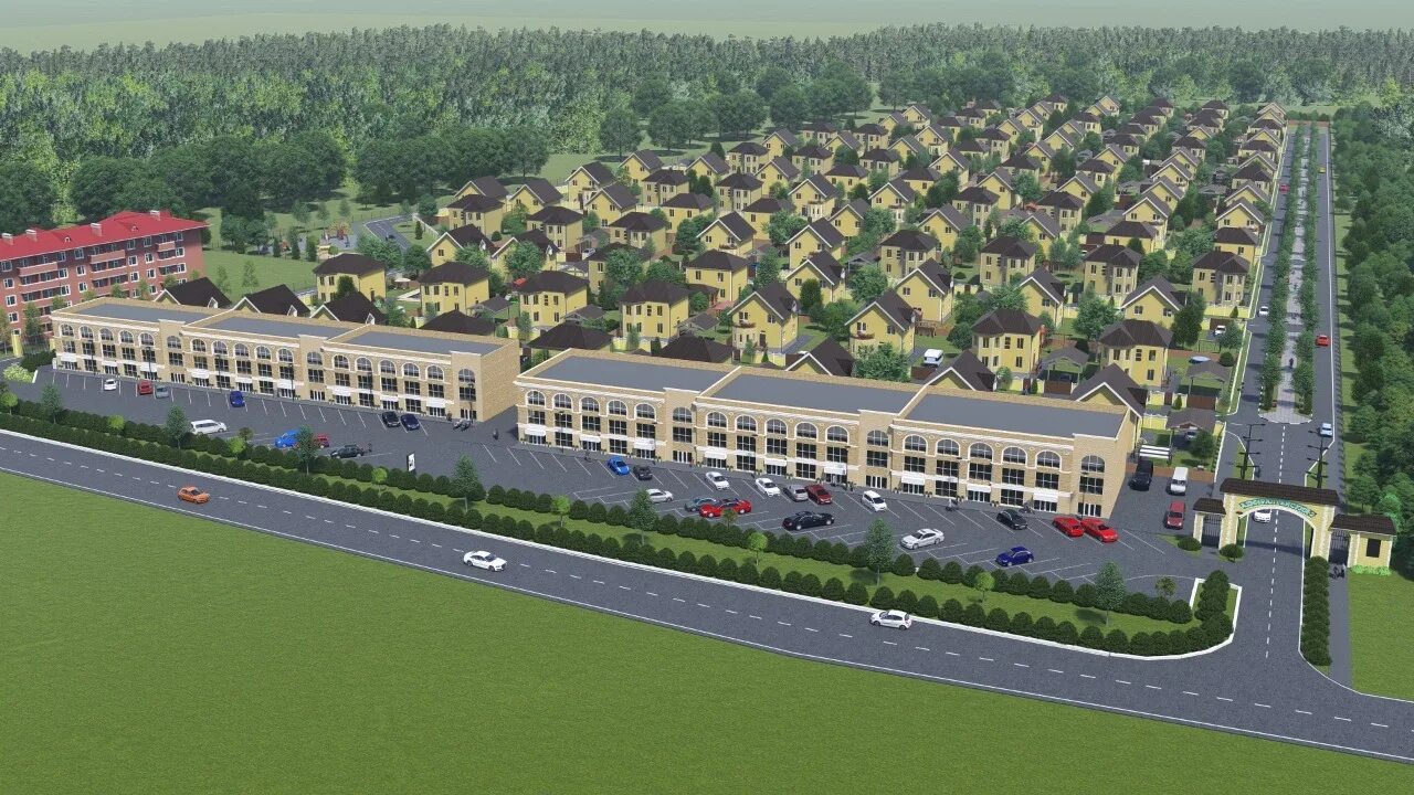 каскад парк коттеджный поселок, деревня бережки.