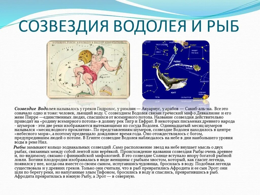 Водолей какая рыба. Созвездие Водолей. Созвездие рыбы. Миф о созвездии Водолея. История возникновения созвездий.