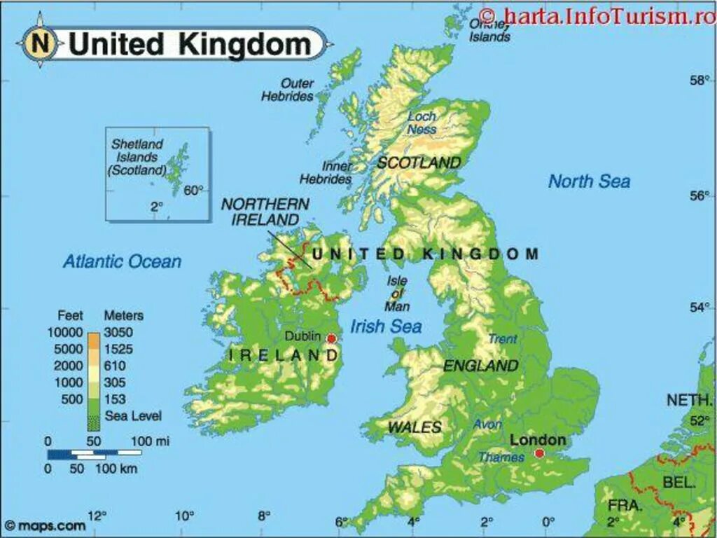 Which part of island of great. The United Kingdom of great Britain карта. Great Britain Map geographical. Рельеф британских островов. Карта Юнайтед кингдом.