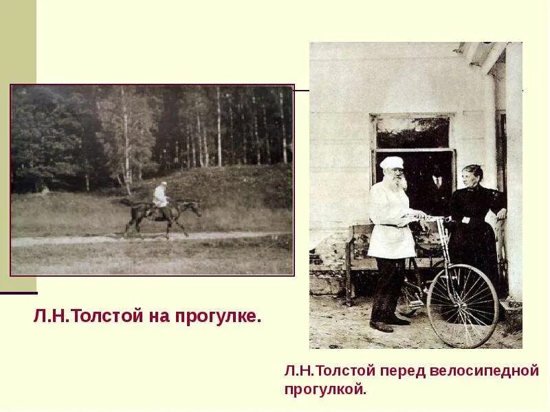 Прогулка льва толстого
