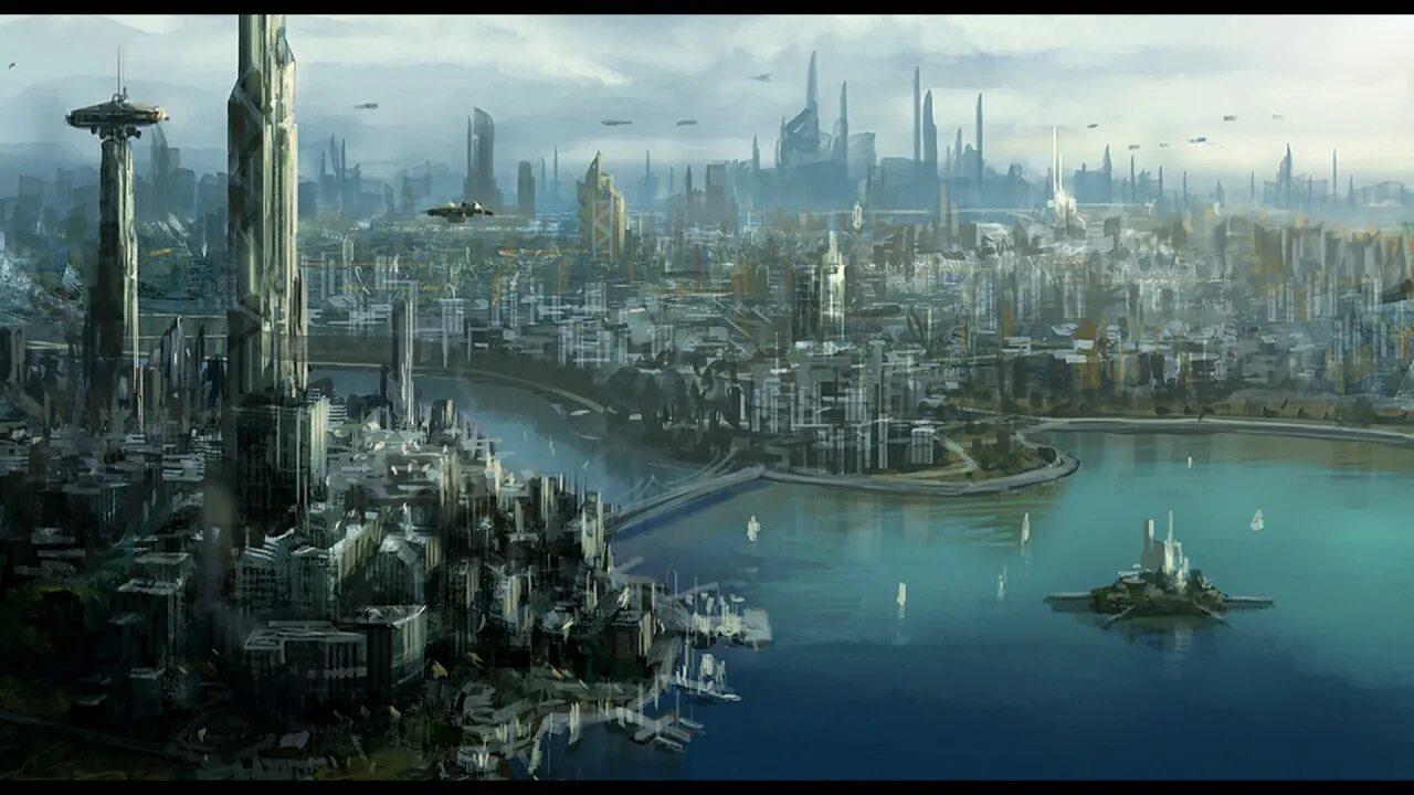 Город будущего. Фантастический город. Футуристический город. Фэнтези город будущего. Города страны цивилизации