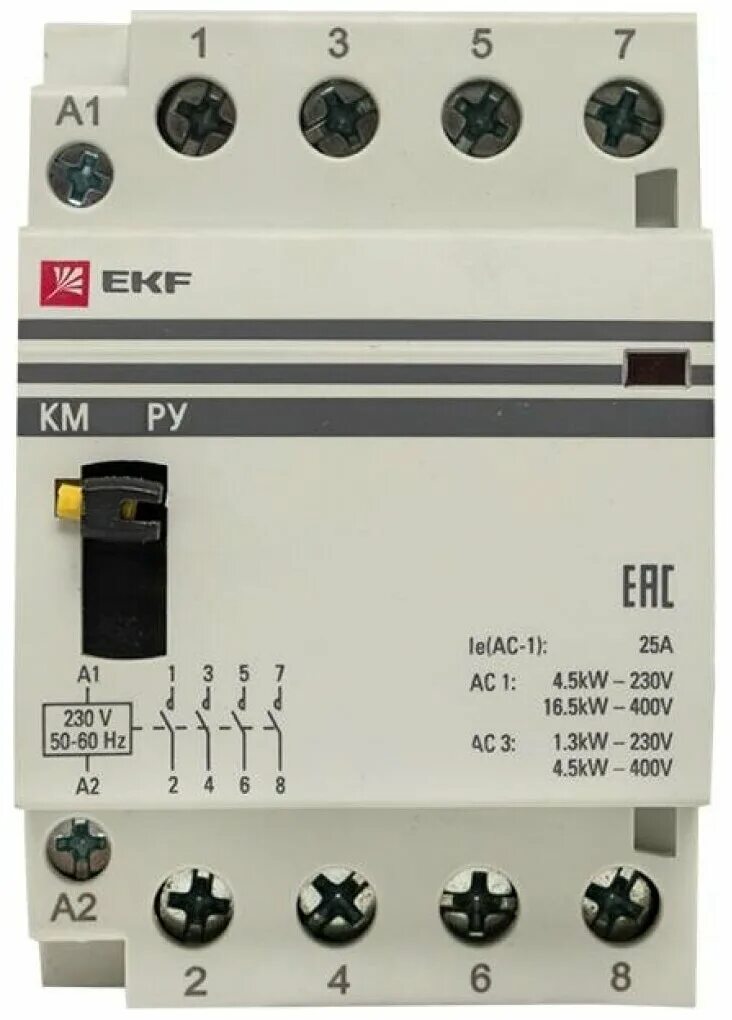 контактор модульный км 25 ekf. контактор модульный км 25 ekf. купить модульный контактор 25а 220в рейтинг. ) ekf. схематичный значок контактор модульный.