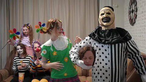 А4 страшилки с клоуном