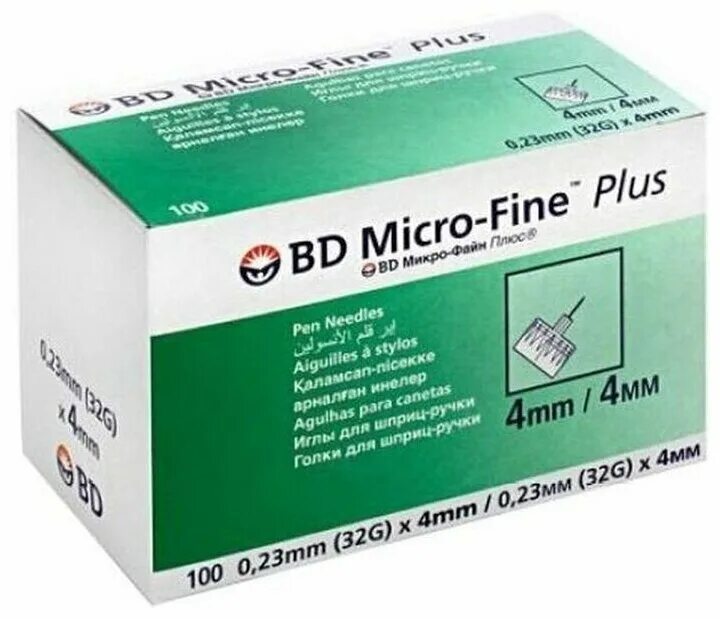 Микро файн. Игла для шприц-ручек bd Micro-Fine Plus 32g (0.23 мм х 4 мм), 100 шт.. Иглы Micro-Fine Plus g-32(0,23х4мм). Микрофайн иглы 4мм. Иглы bd Micro-Fine Plus 0,25 мм (31g) х 5 мм, 100 шт. Столичка.