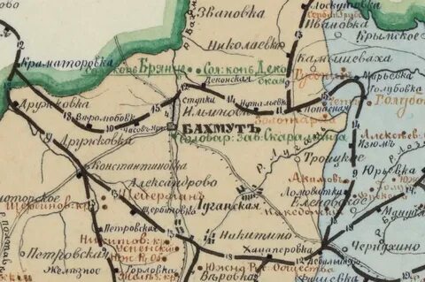 Карта бахмутов