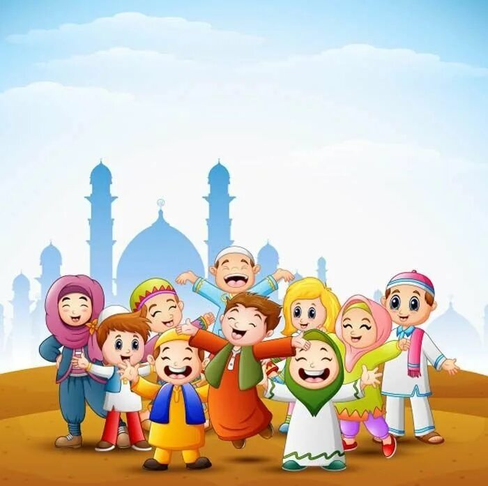 Детская ураза. Фон исламский для детей. Дети на фоне мечети картинки. Фон дети мусульмане.