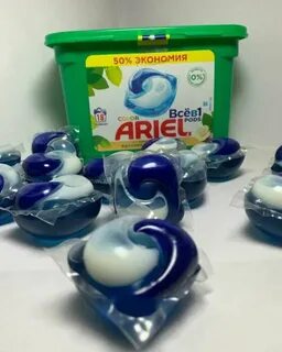 Капсулы для стирки белья ariel
