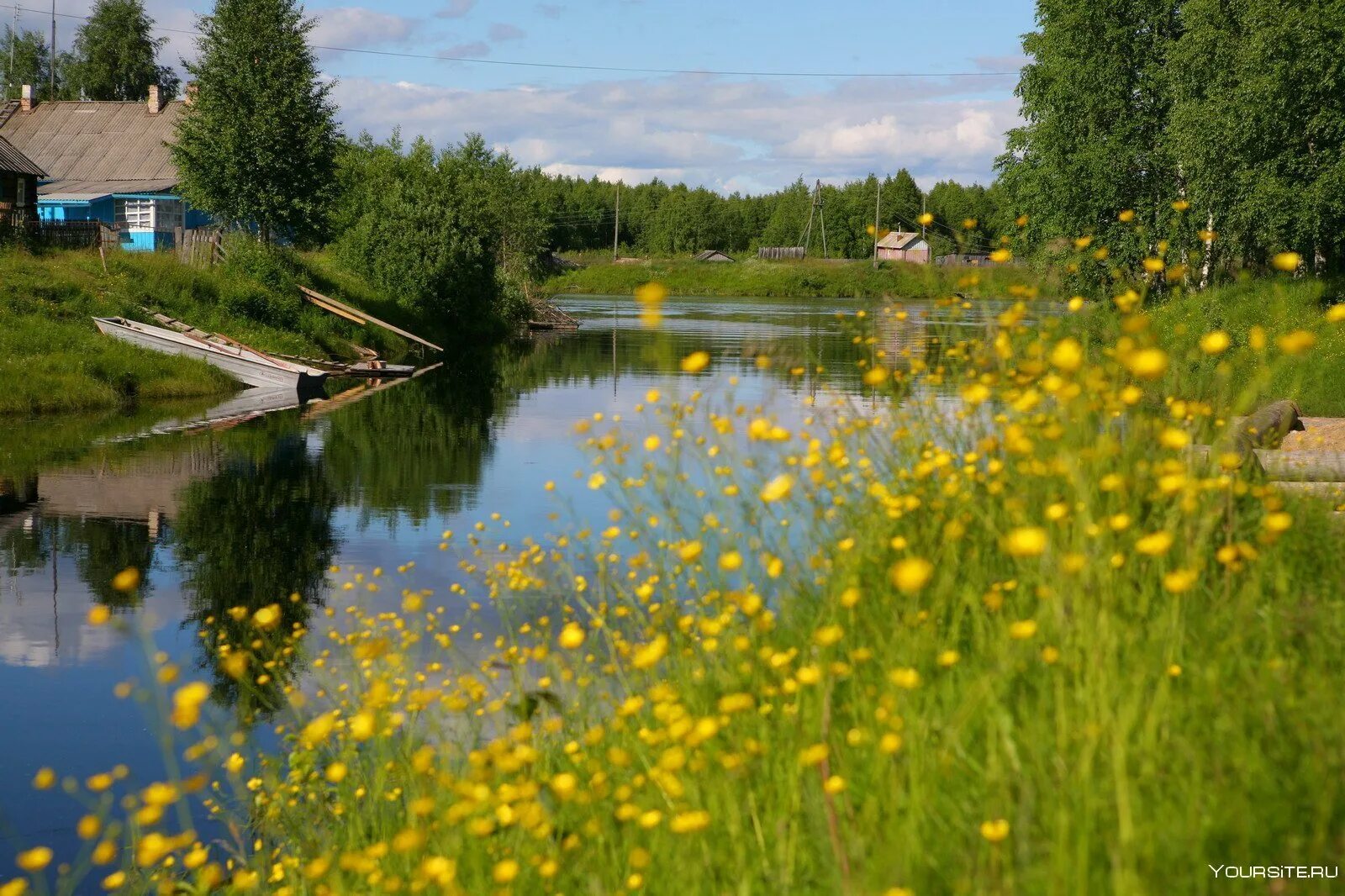 Природа летом в деревне. Деревня Мегра Вологодская пейзаж. Лето природа Карелия деревни. Река деревня лето Смоленская. Деревня речка Карелия.