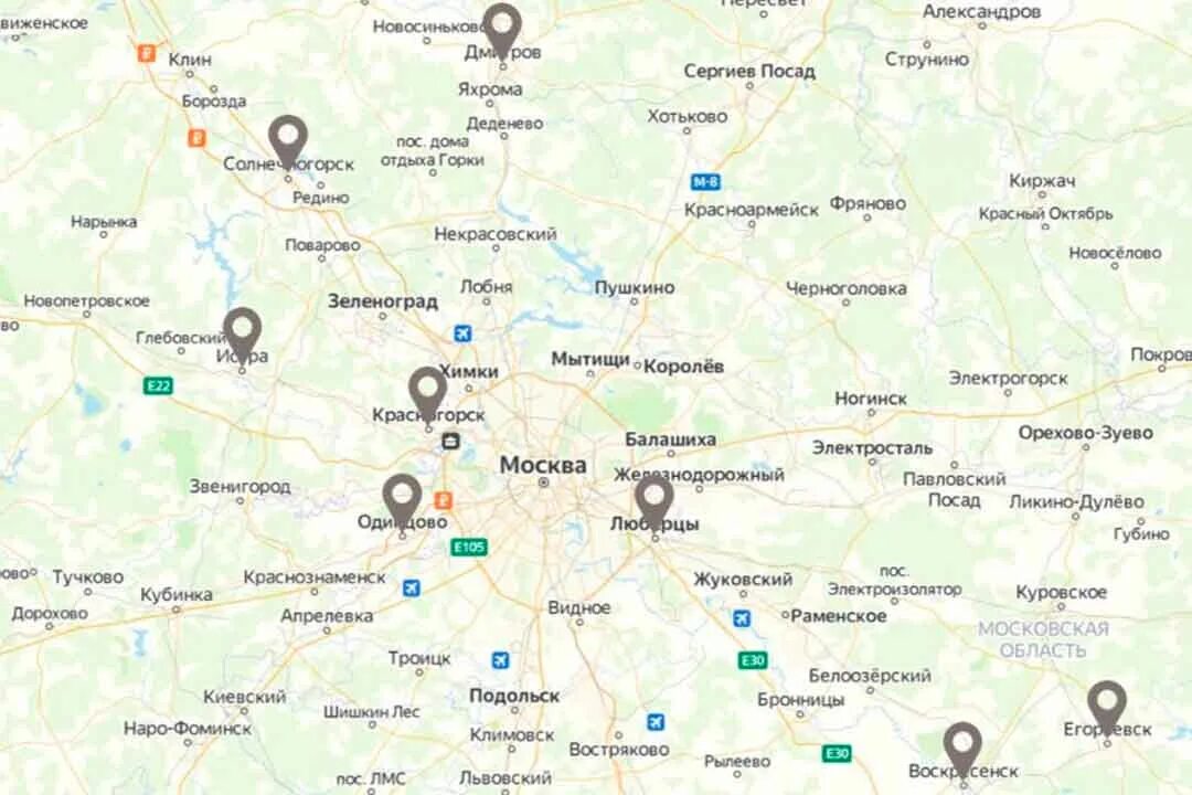 Карта захоронения животных Раменском. ПРОВИНЦИАЛЫ Московской области.
