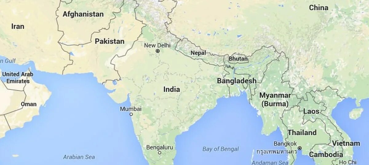 Пакистан бутан. Пакистан Индия Китай на карте. Непал и Пакистан на карте.
