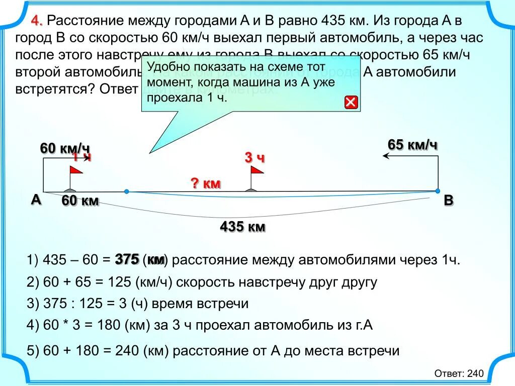 Расстояние. Движение по прямой навстречу. Решение задач на движение по прямой. Задачи на движение по трассе. Расстояние между городами a и b равно.