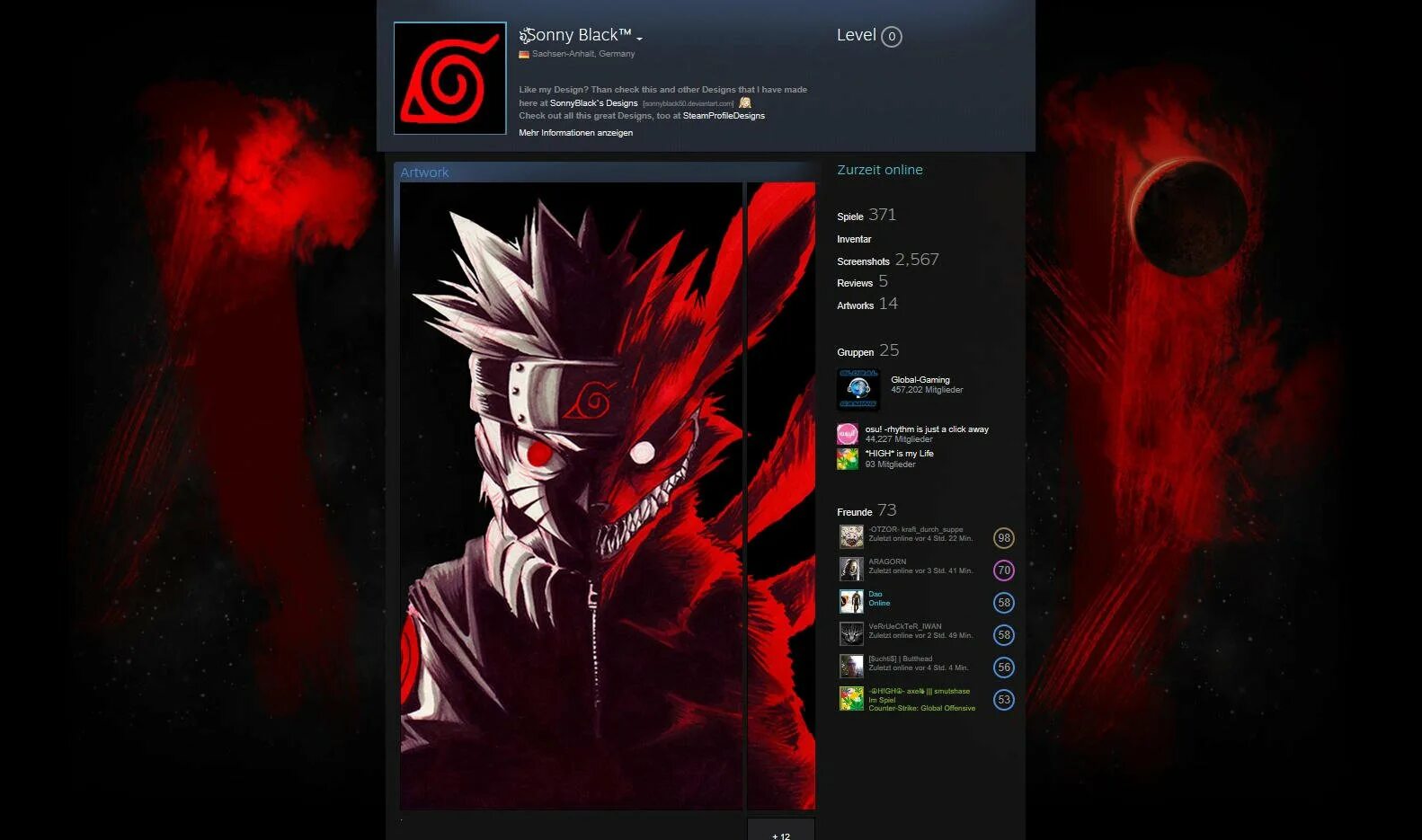 Steam profile