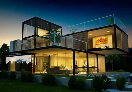 Casas Modernas Interiores, Planos De Casas, Casa En Desnivel, Casa De Diseñ...