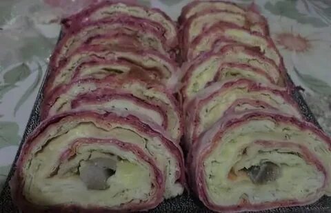 Рецепт шубы с селедкой рулетом