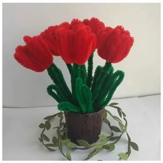 Тюльпан из проволоки