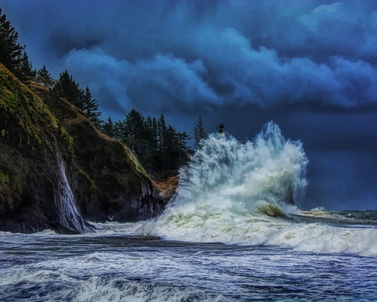 Wallpaper : sea, shore, sky, storm, waves, coast, horizon, cape, cloud, weather,