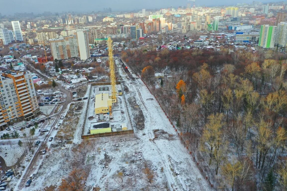 Новая дорога в уфе. Стройка Уфа. Стройка в городе. Реконструкция улицы ВЫСОТНОЙ Уфа. Высотки Уфы.