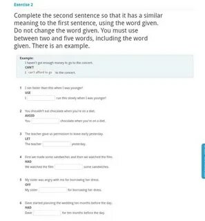 Change the sentences use