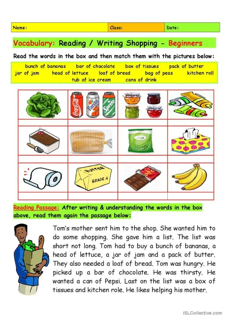 Read the paragraph below. Reading vocabulary. vocabulary for reading. магазины worksheets. английский чтение вокабуляр.