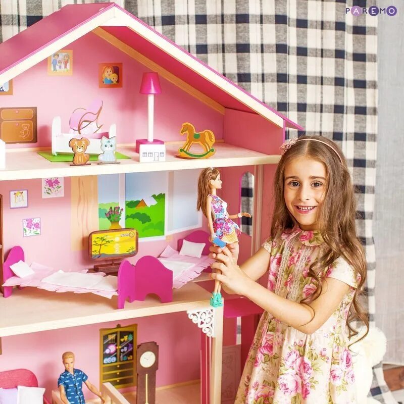 Дом с мебелью продается. Кукольный домик Paremo мечта. Домик для Барби Paremo "мечта". Paremo кукольный домик "мечта" pd316-02. Домик Барби Паремо.