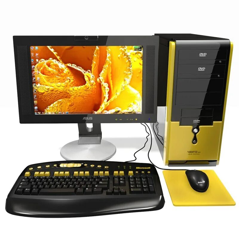 Персональные компьютеры модели. Персональный компьютер. Желтый компьютер. Модель компьютера. Красивый компьютер.