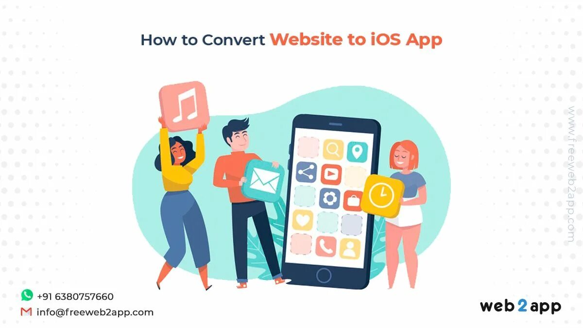 Web приложения ios. Convert website to mobile app png.