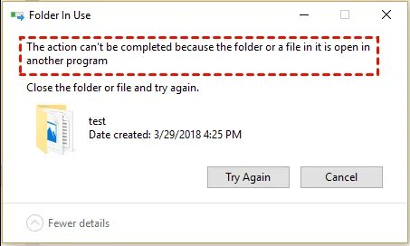 Cannot folder