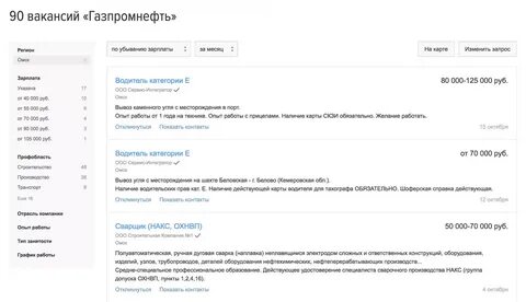 Зарплата омск