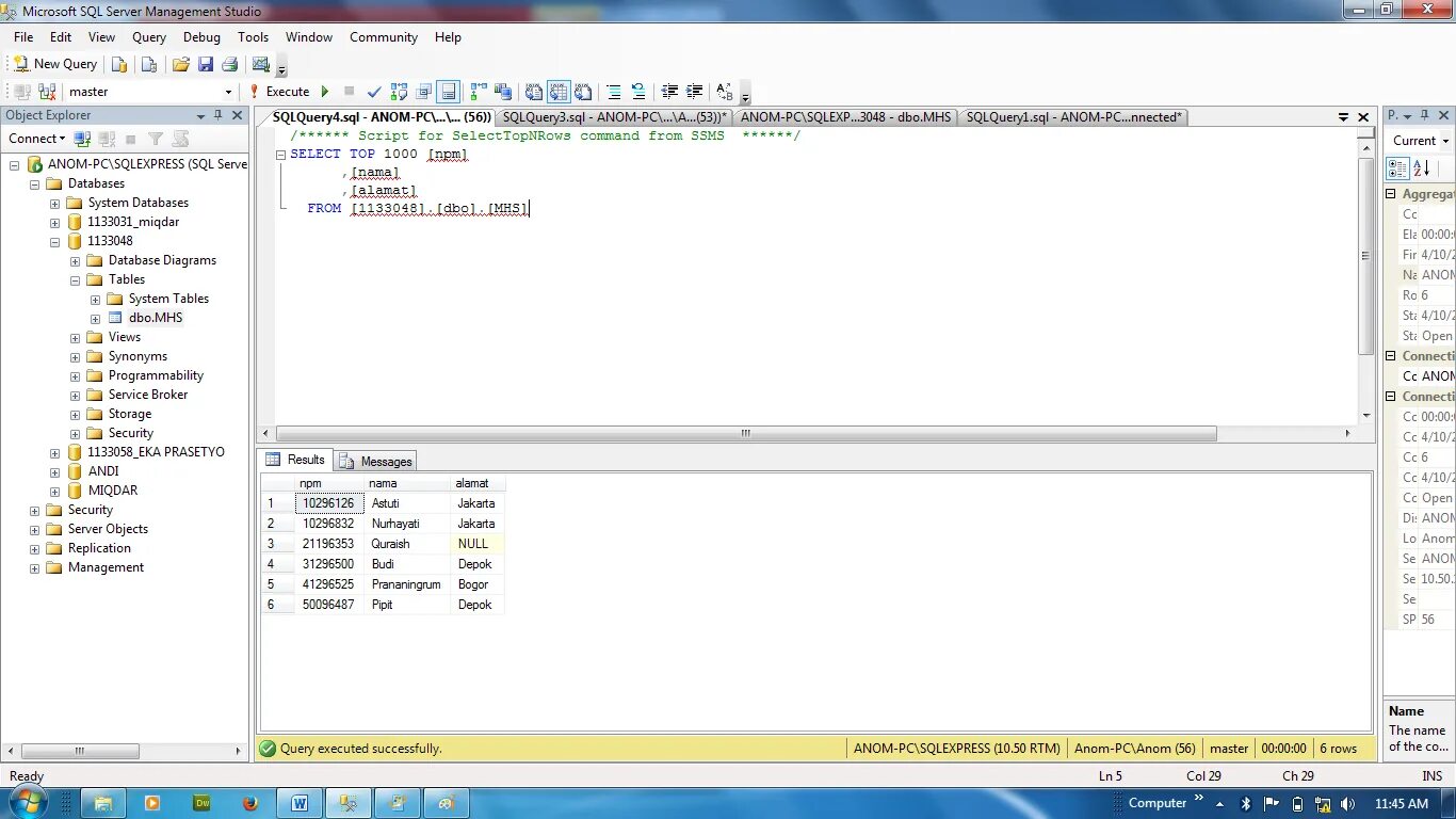 Sql microsoft query. Ms sql management studio. microsoft sql server management studio. microsoft sql server management studio 18.