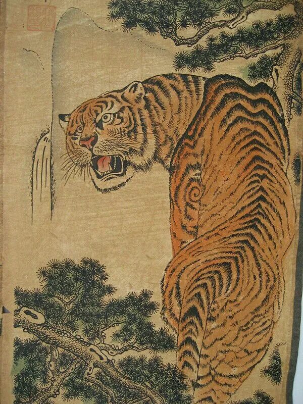 Тигры в китайской живописи антиквариат. Тигр старинная гравюра. Тигр в древнем Китае. Мозаичная гравюра тигра старинная.