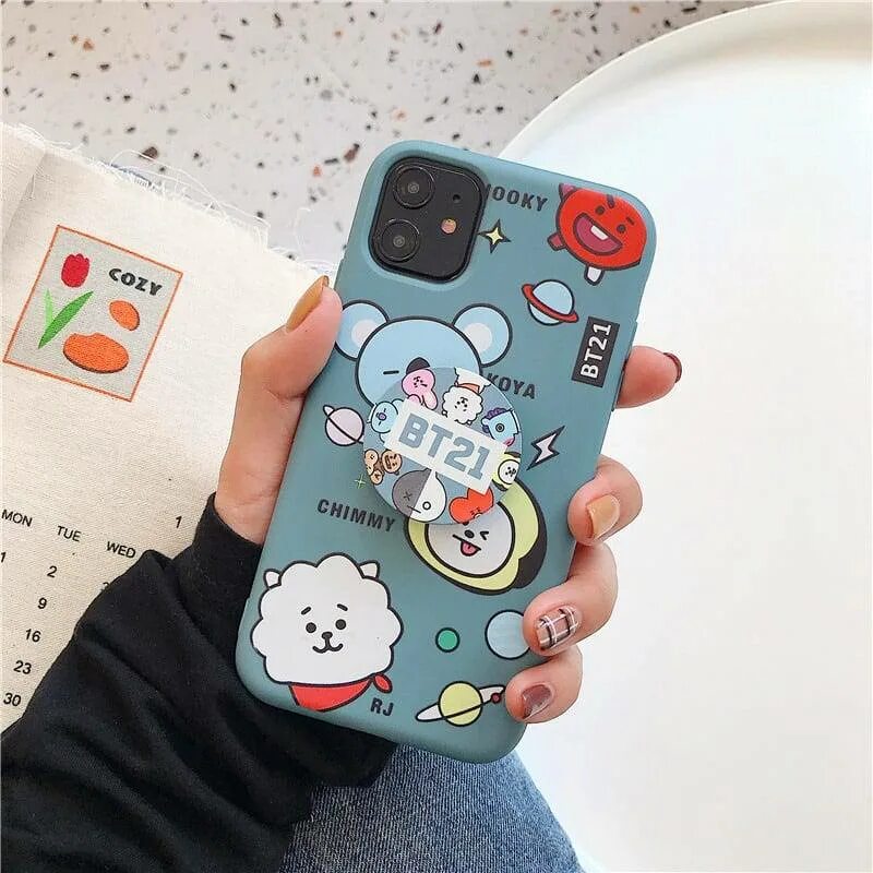 Чехол БТС на айфон 12. Чехлы на айфон 11 БТС. Bt21 чехлы редми. Bt21 Phone Case. Чехол bts