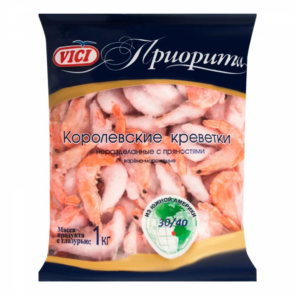 Королевские креветки Vici 30/40. Креветки Vici приорити Королевские в панцире 50/70. Креветки Вичи Королевские в/м30. Vici Королевские креветки в панцире 400 гр..