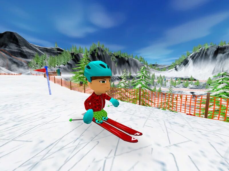 Skiing game