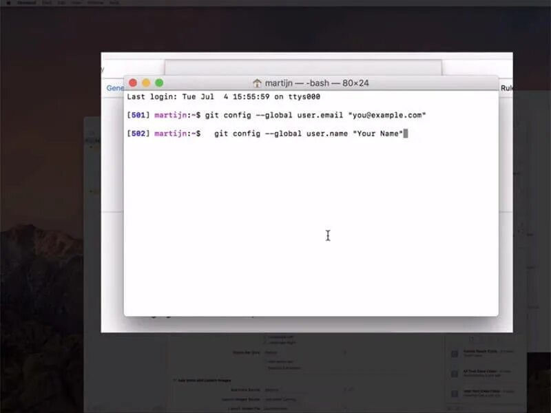 Git config global email. Git config global email