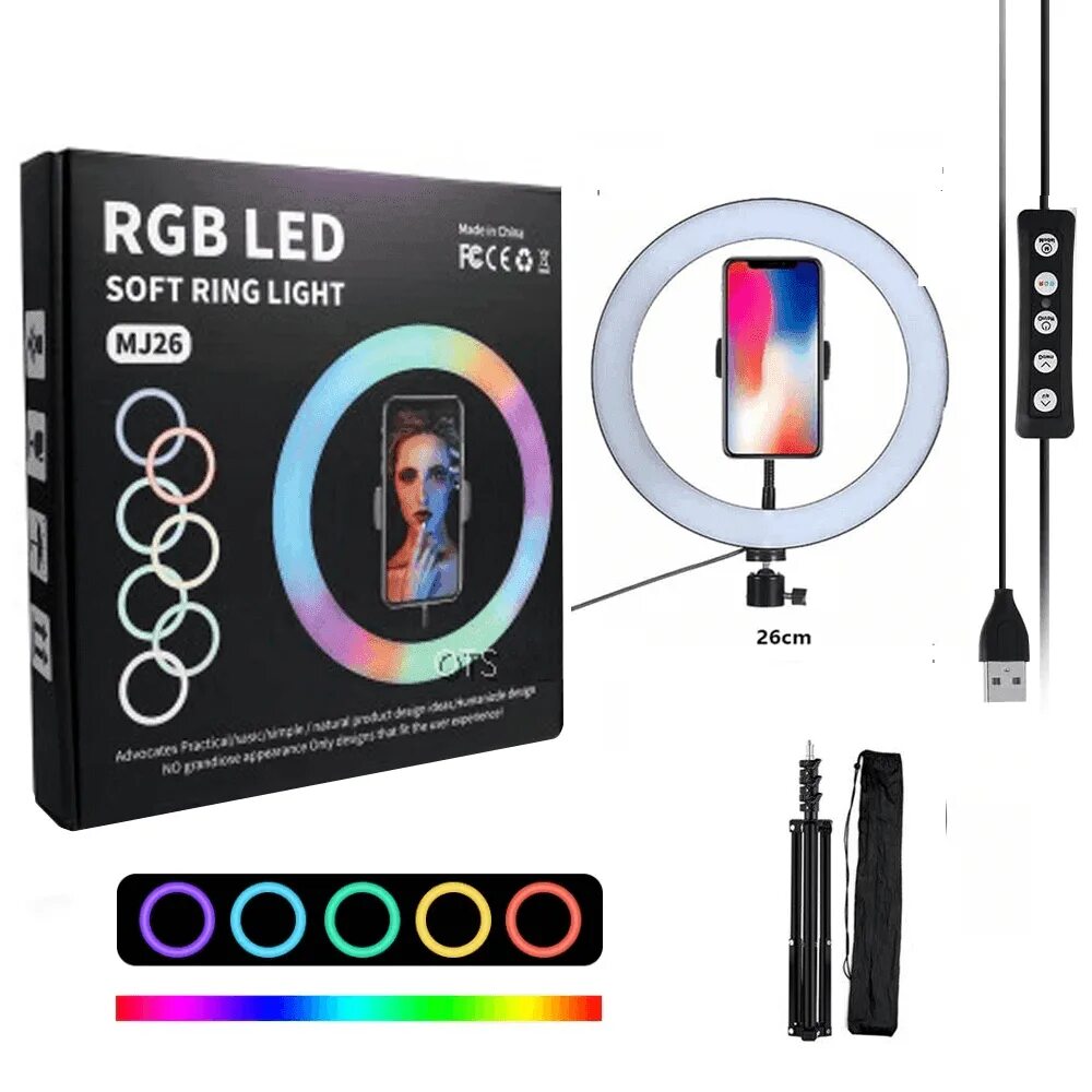 Rgb 26. кольцевая лампа mj20. кольцевые цветные лампы mj33. кольцевая лампа rgb led mj33. кольцевая лампа 46 см со штативом rgb led.