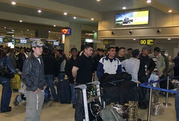 Домодедово аэропорт таджики уезжают
