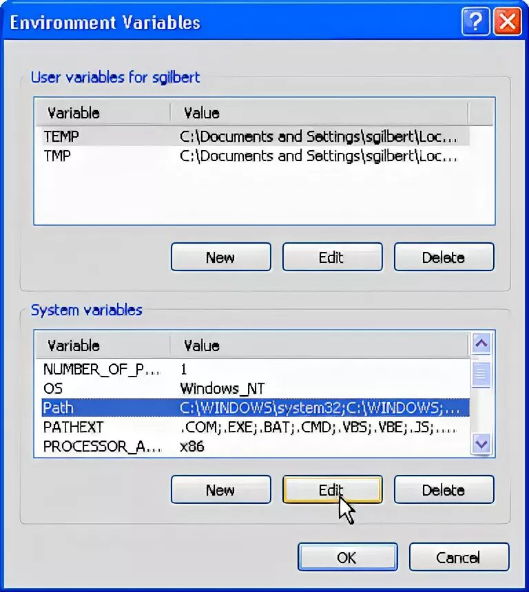 System settings environment variables. Внутренние или внешние программы исполняемые пакетным файлом. environment variables button. system variable. choose the advanced tab &gt; environment variables.